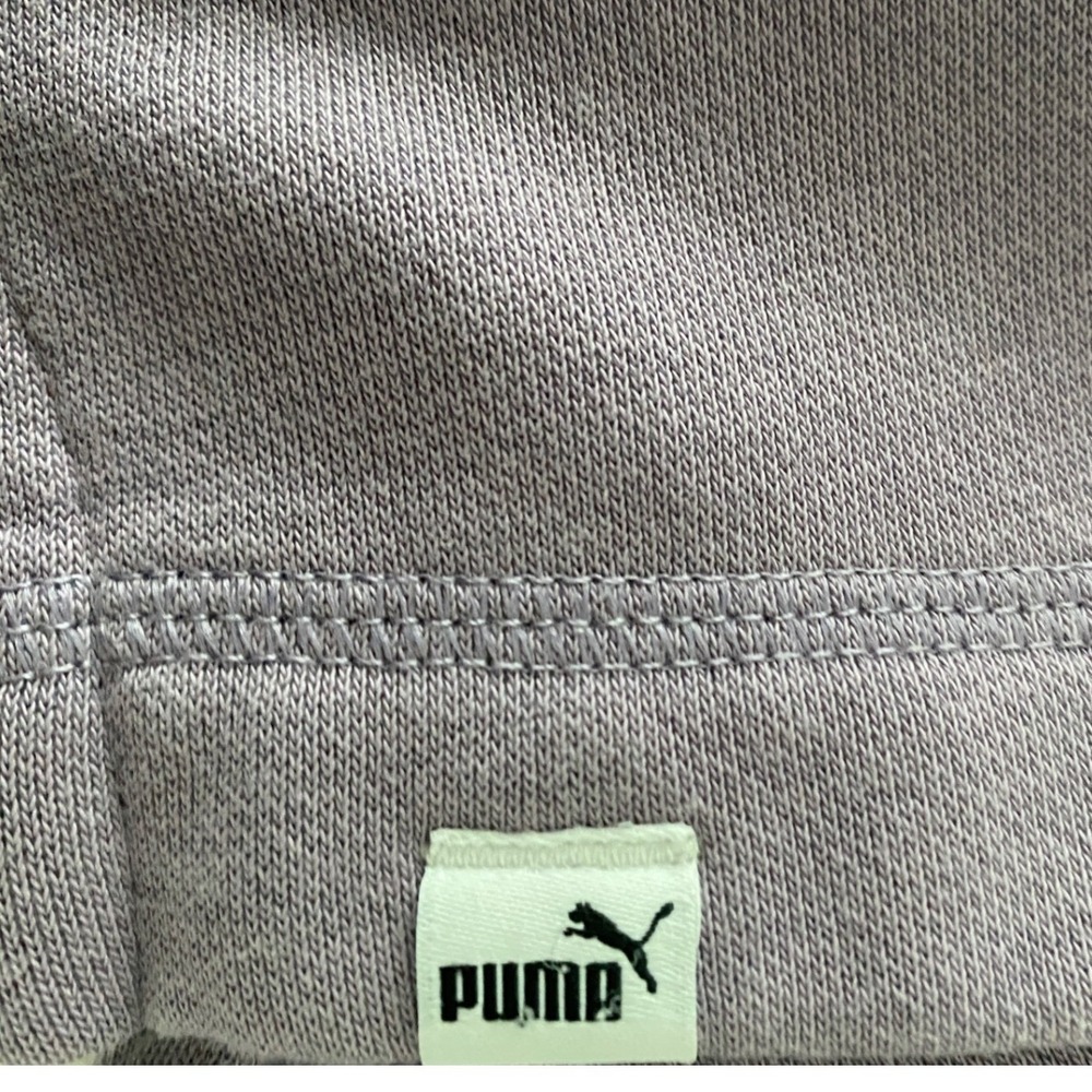 Puma Womens Relaxed Fit Fleece Crewneck Sweatshirt Purple 685750-03 - Picture 10 of 12